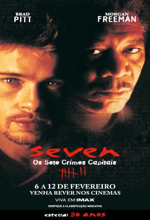 Poster filme Seven: Os Sete Crimes Capitais (Especial 30 anos)