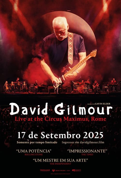 Poster filme David Gilmour Live at The Circus Maximus, Rome